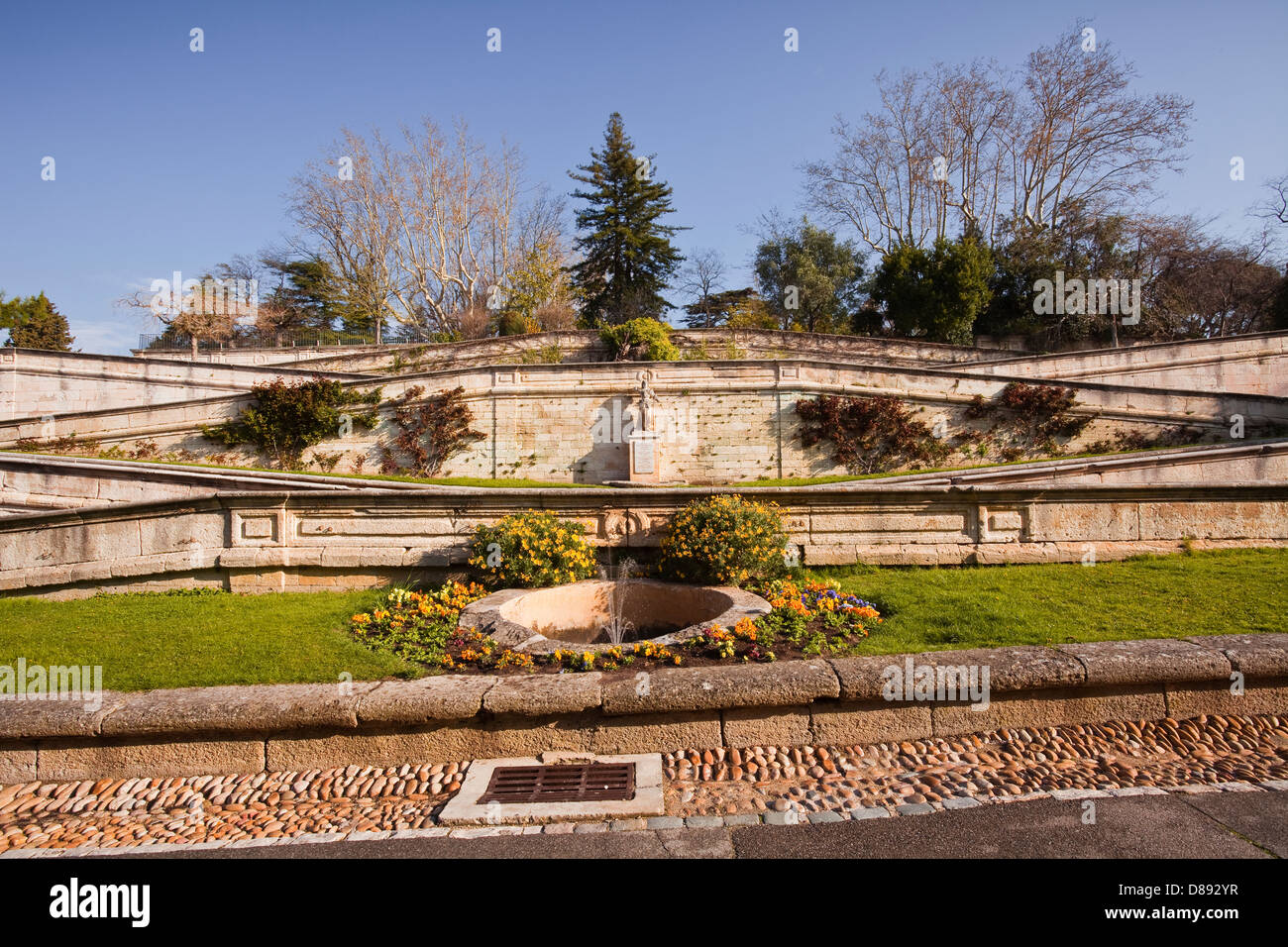 Rocher des Doms jardin à Avignon, France. Banque D'Images