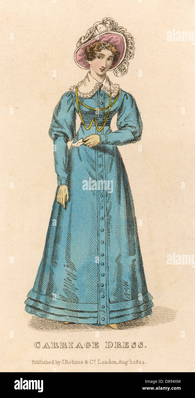 Pelisse bleu 1824 Banque D'Images