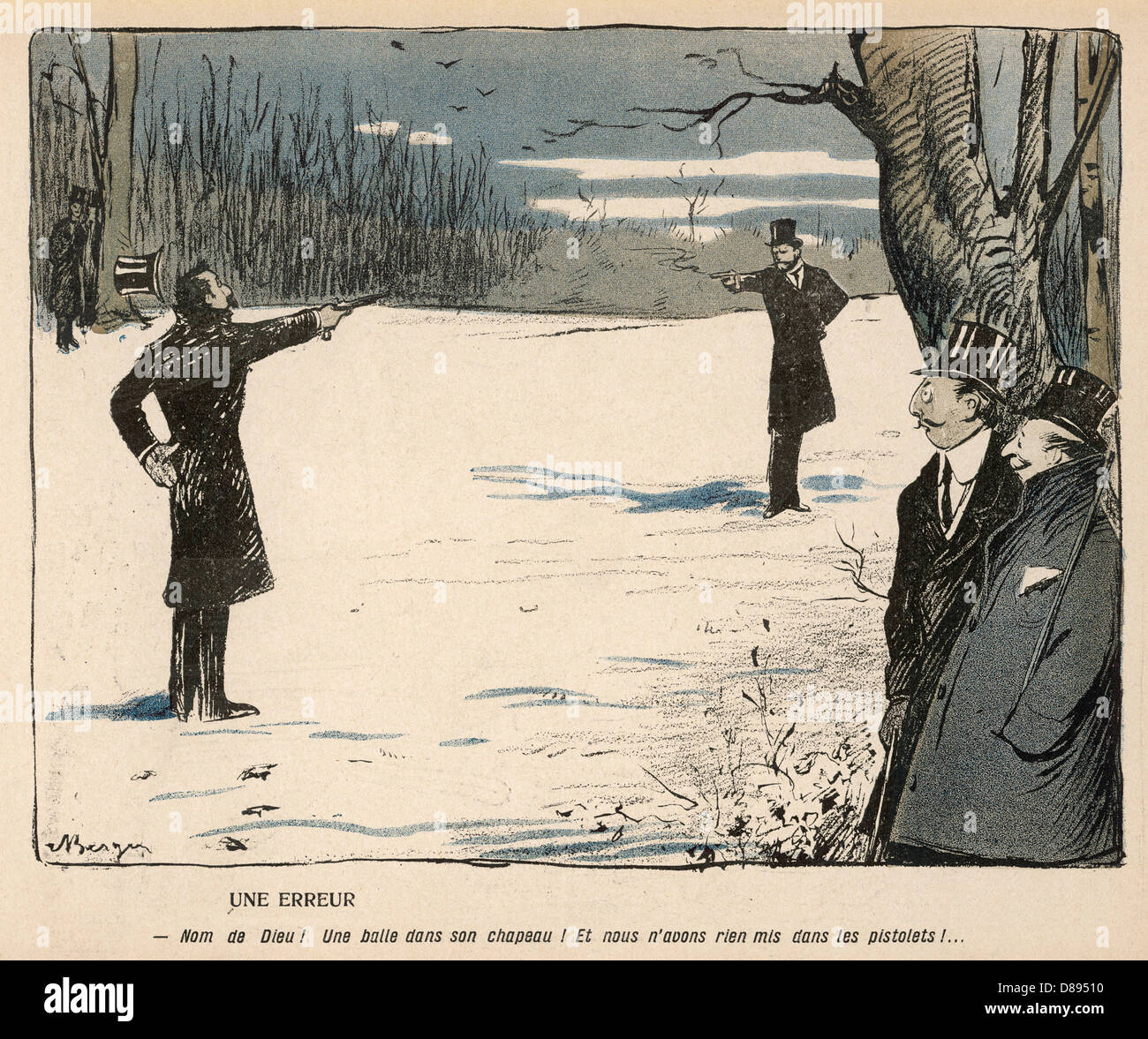 PERTE D'UN CHAPEAU Banque D'Images