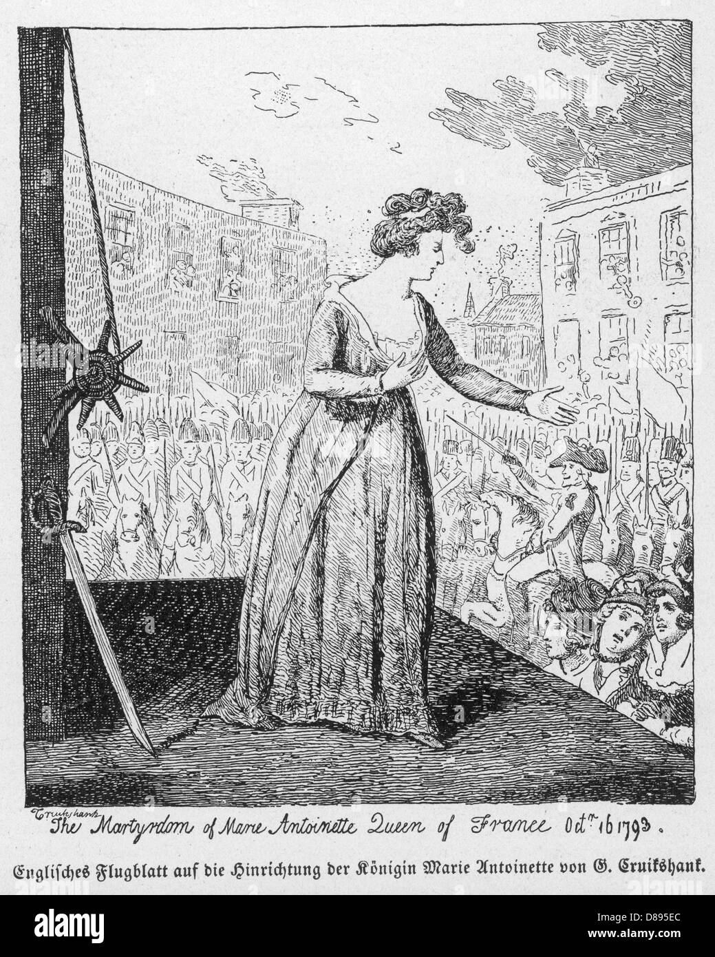 La morte de marie Banque d'images noir et blanc Alamy