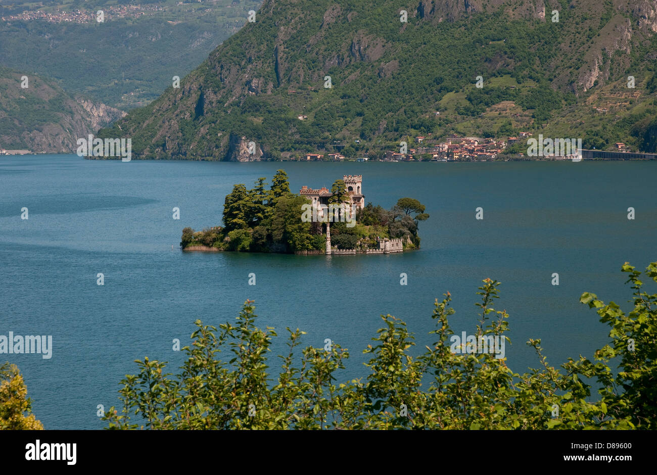 Isola di Loreto, Monte Isola, le lac d'Iseo, Lombardie, Italie Banque D'Images