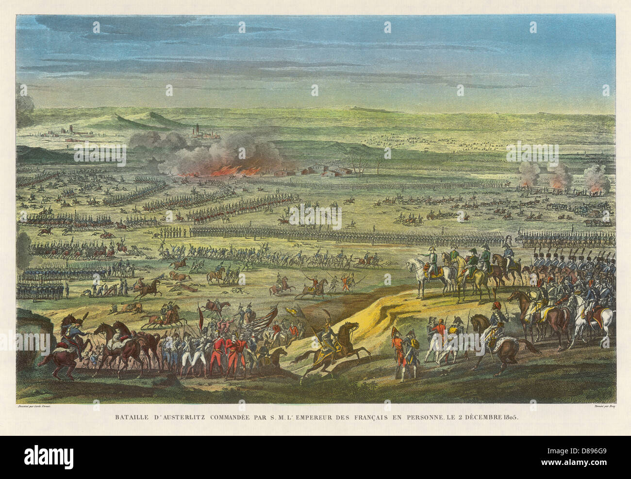 BATAILLE D'AUSTERLITZ Banque D'Images
