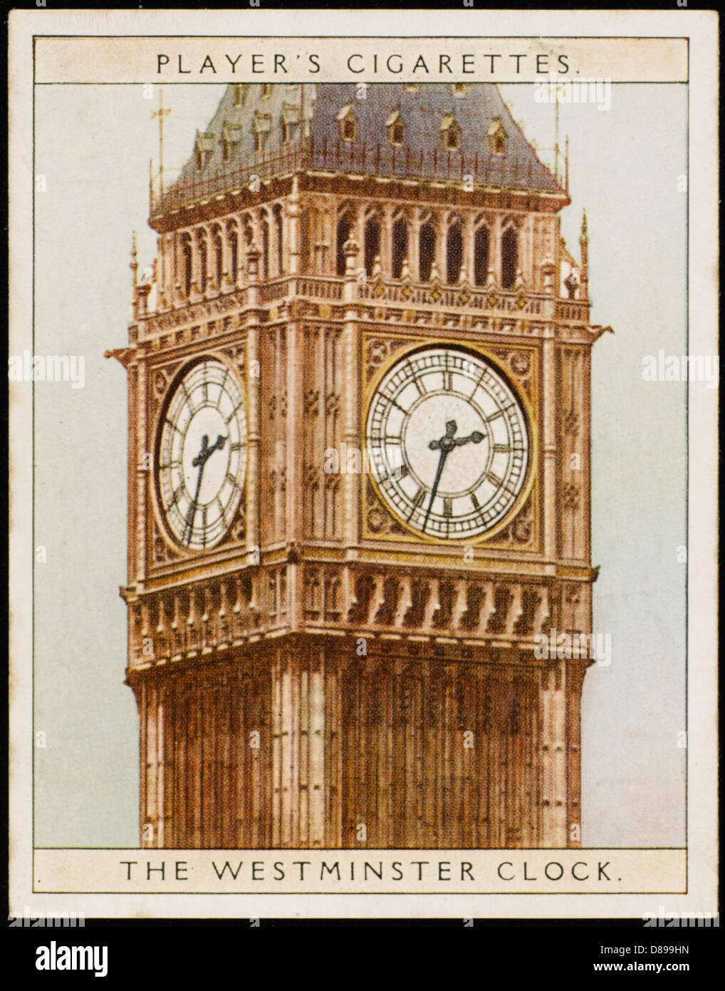 Westminster Clock - 19th siècle Banque D'Images
