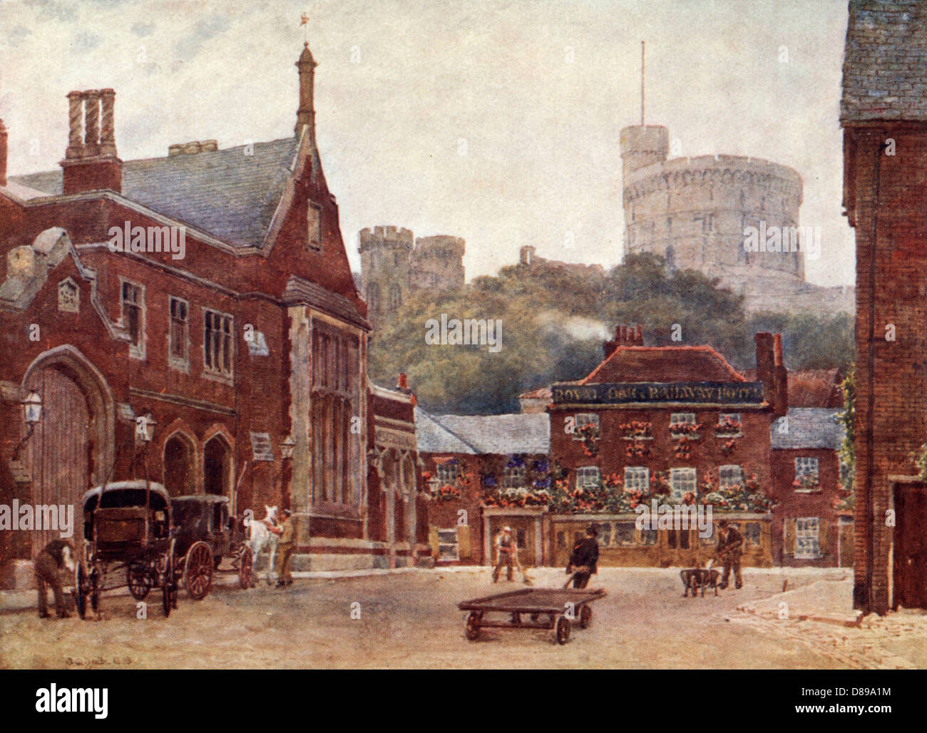 La Gare Windsor 1908 Banque D'Images