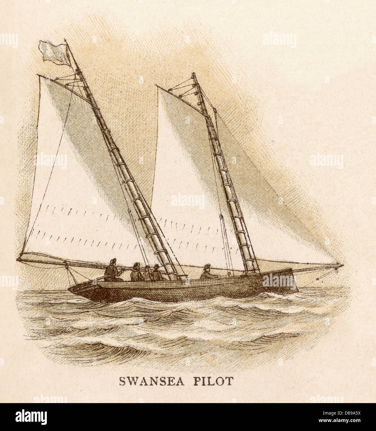 Le bateau-pilote de Swansea Banque D'Images