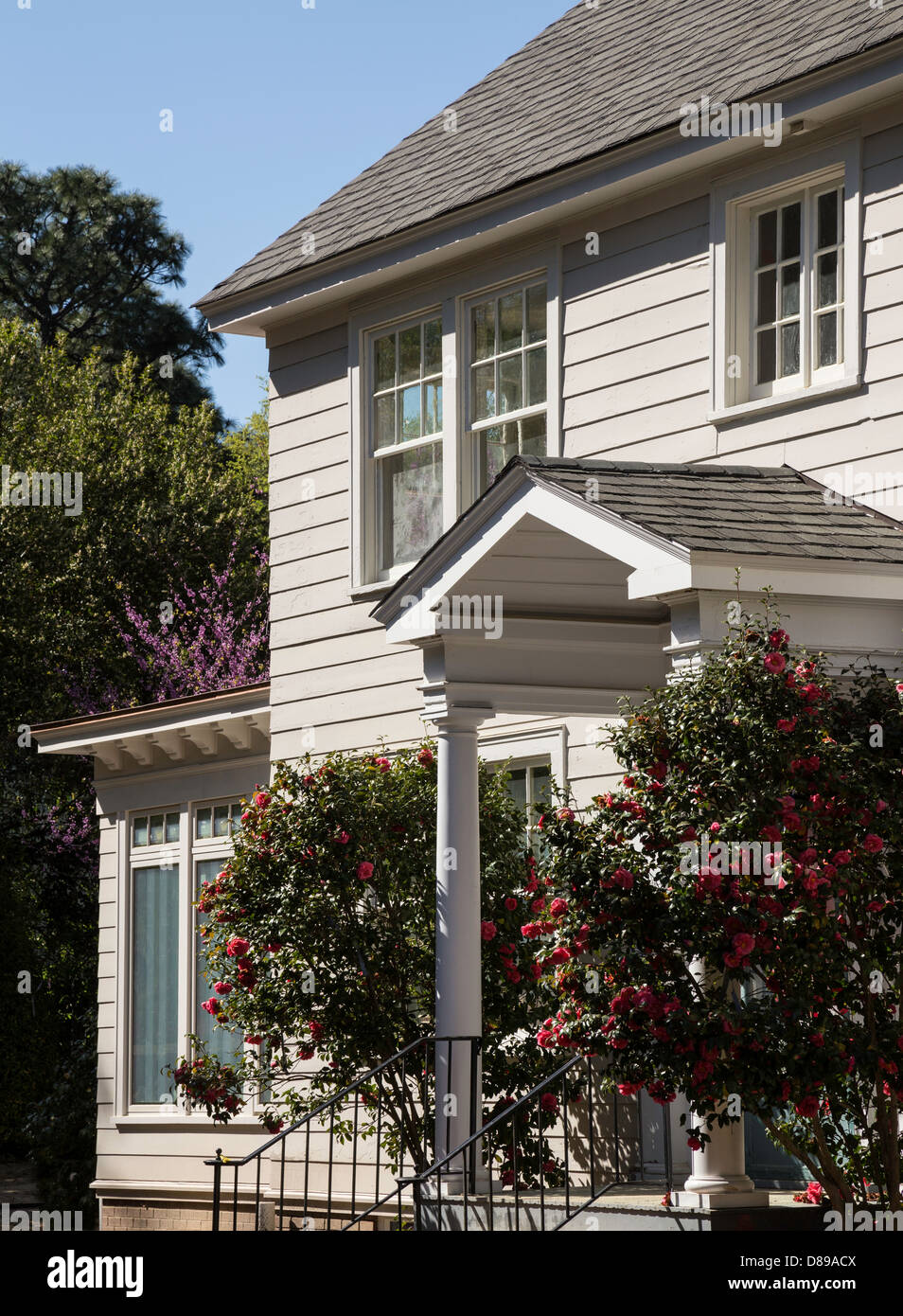 Maison de deux étages à l'extérieur, USA Banque D'Images