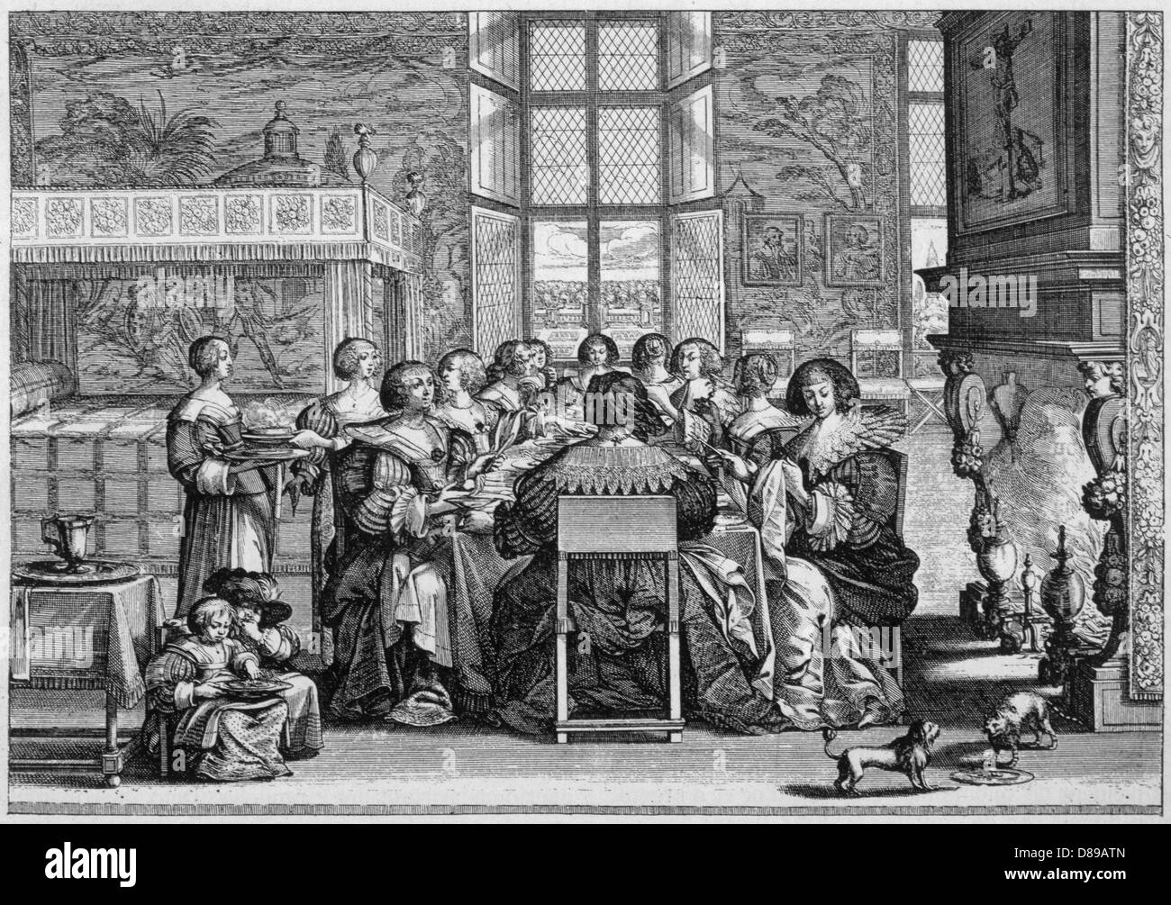 Social - Belgique - 17th siècle Banque D'Images