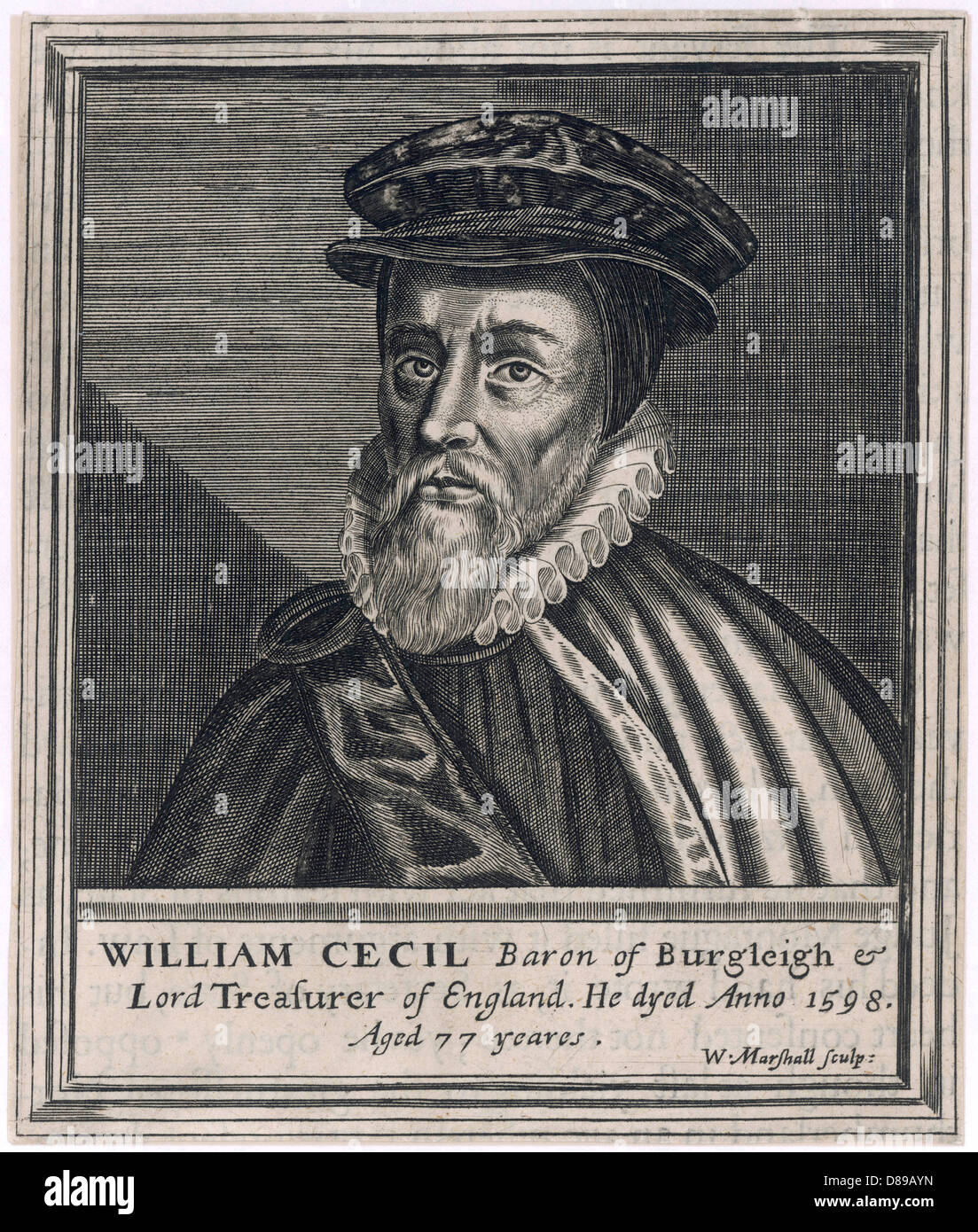 WM CECIL, LORD BURGHLEY Banque D'Images