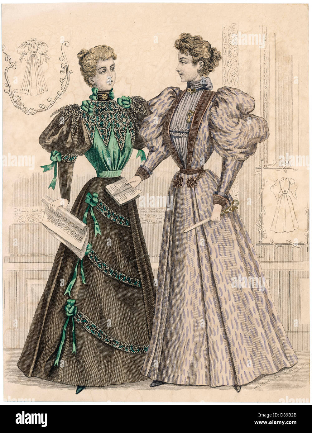 Mode pour le 1890s Banque D'Images