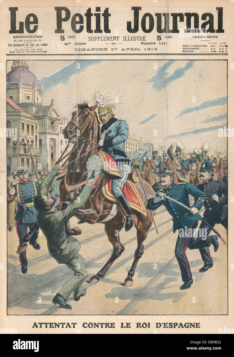 TERRORISME POLITIQUE/1913 Banque D'Images