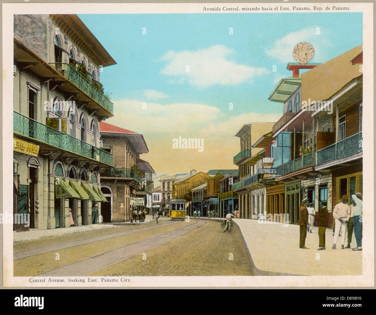La ville de Panama 1914 Banque D'Images