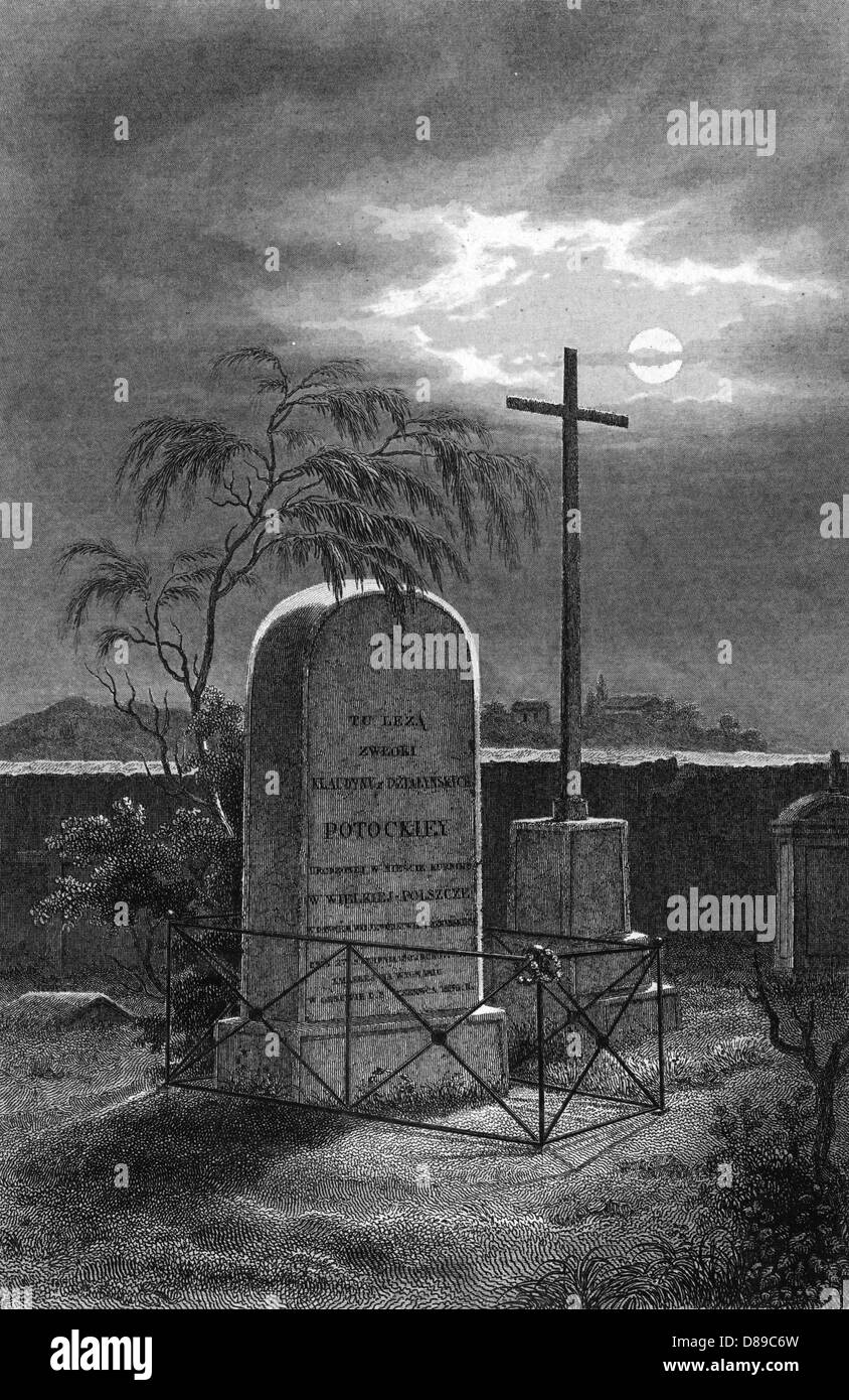 TOMBE CLAUDINE POTOCKA Banque D'Images