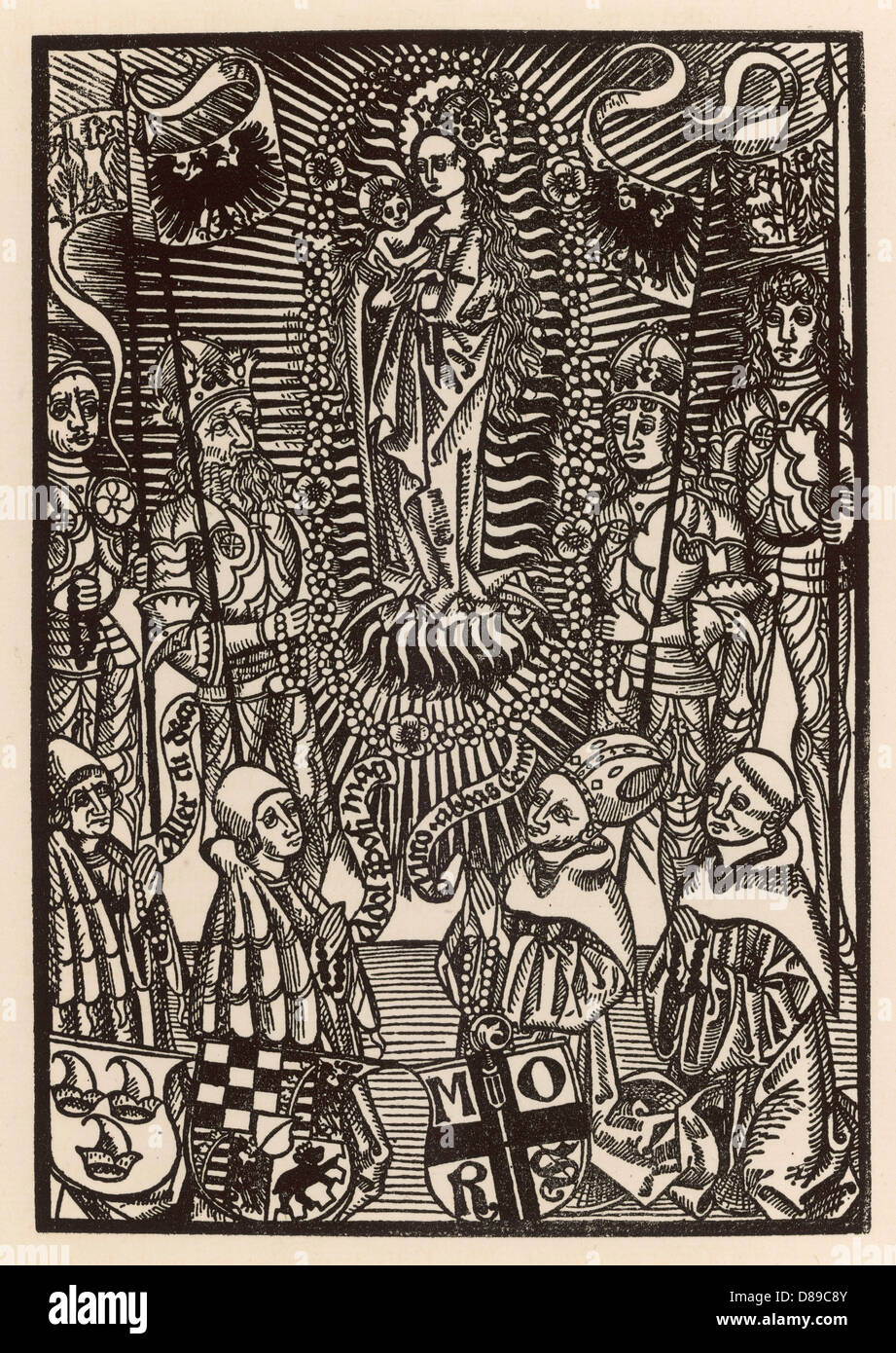 MARIE ET JÉSUS NOURRISSON Banque D'Images