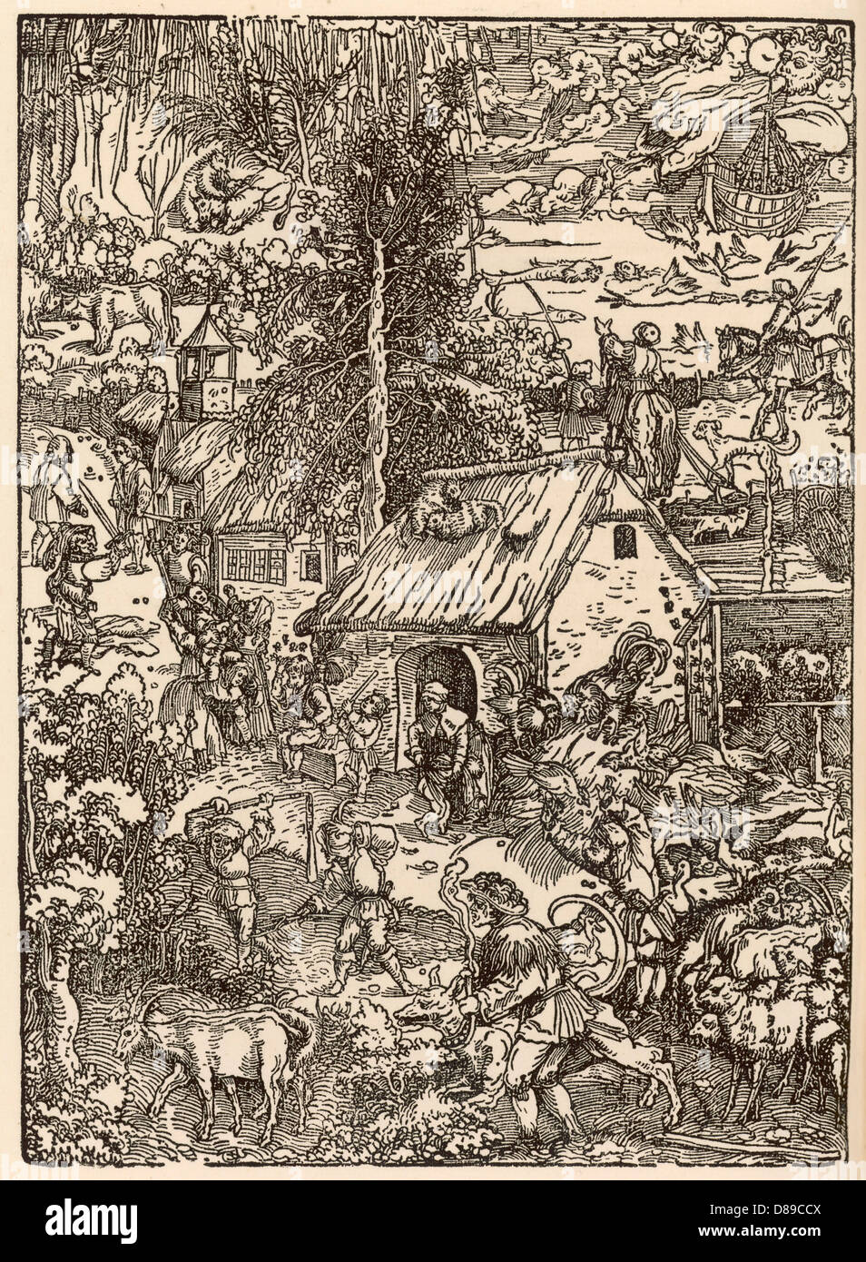 FERME ALLEMANDE C16 Banque D'Images