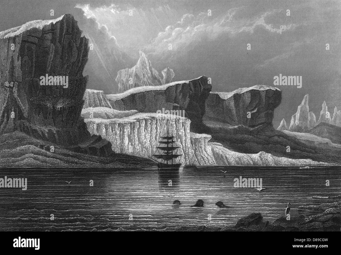 MELVILLE DU GROENLAND Banque D'Images