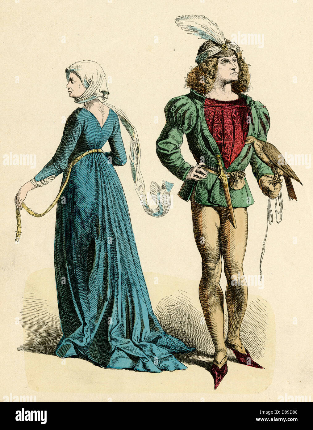 Costume de 1475 Banque D'Images