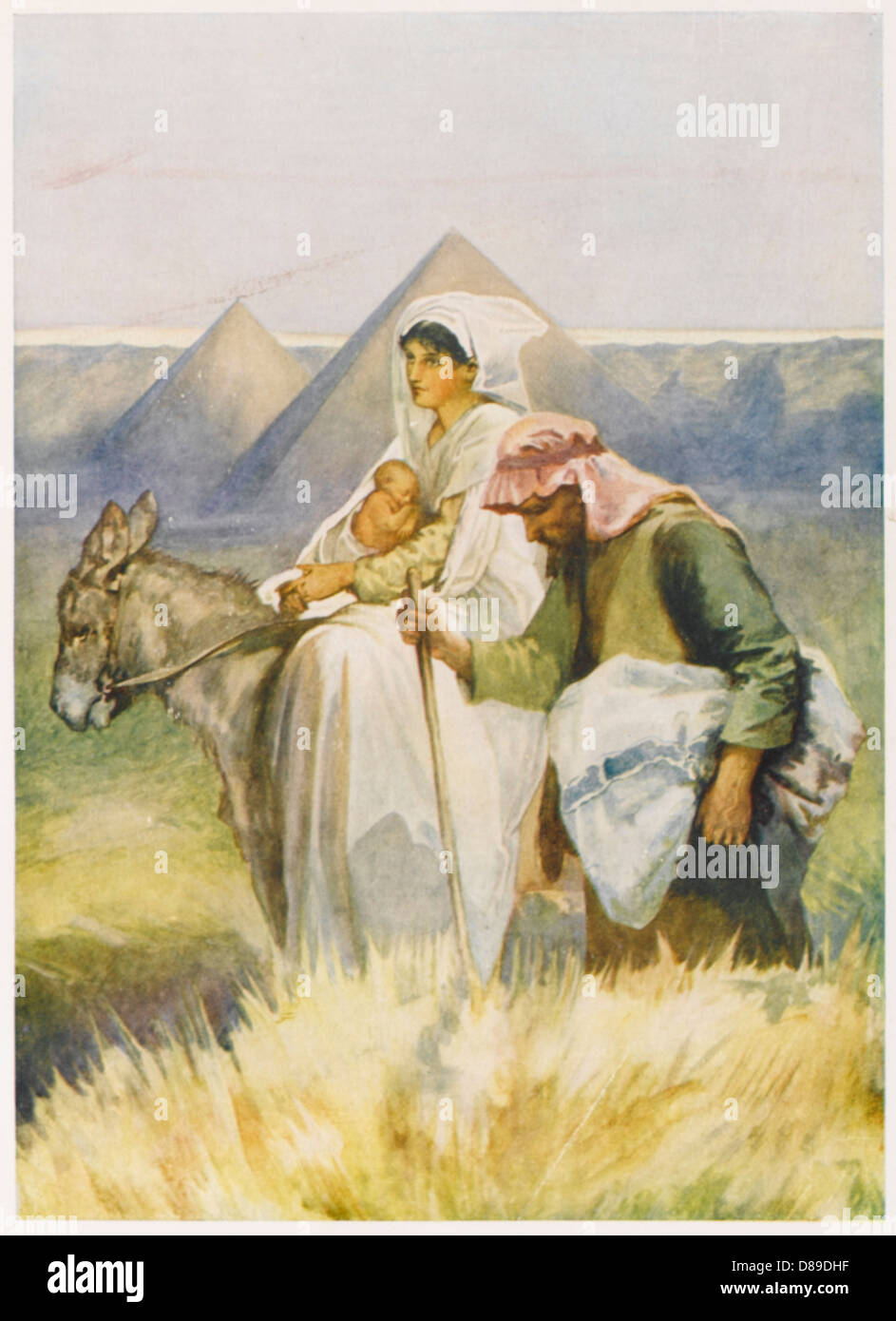 JÉSUS EN ÉGYPTE Banque D'Images