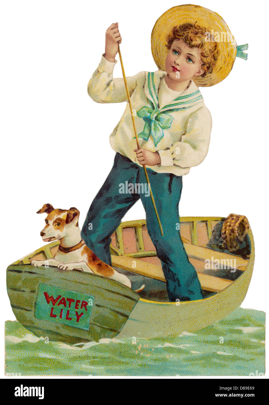 Marin Boy - chien - vers 1890 Banque D'Images