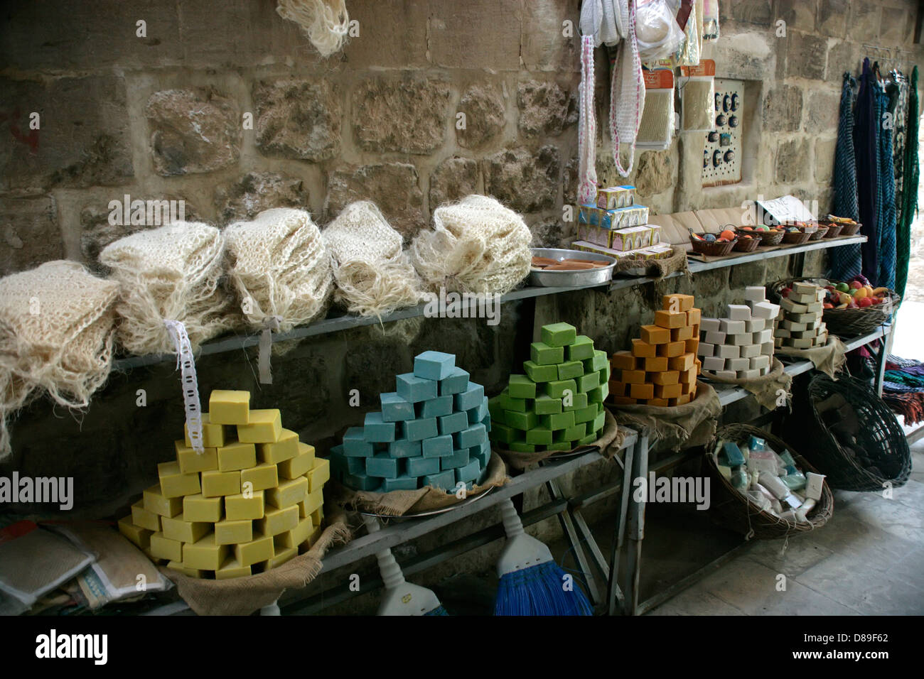 Savons dans une ruelle de Mardin, dans le sud-est de la Turquie Banque D'Images