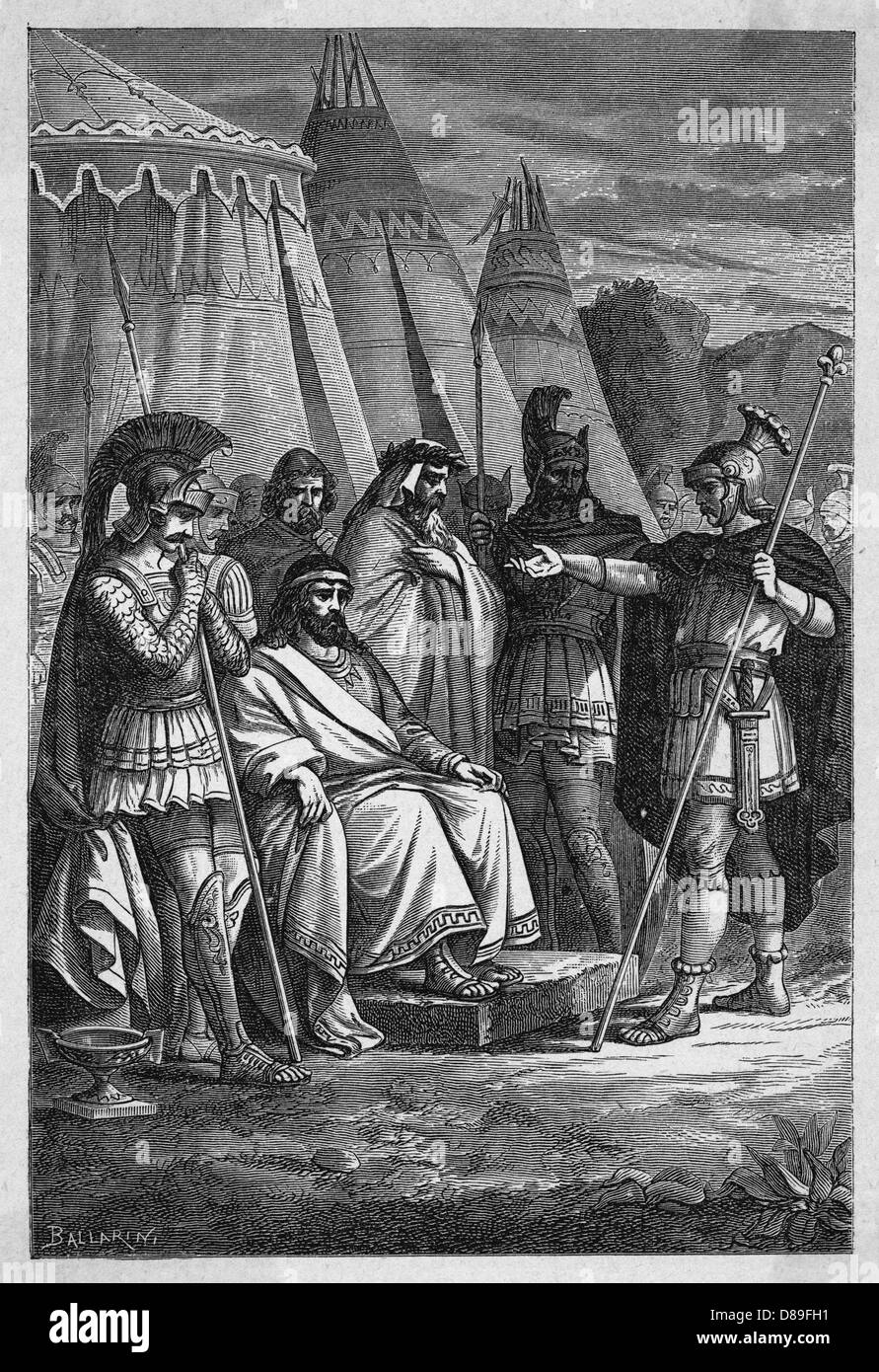 ROMAINS À CAPUA Banque D'Images