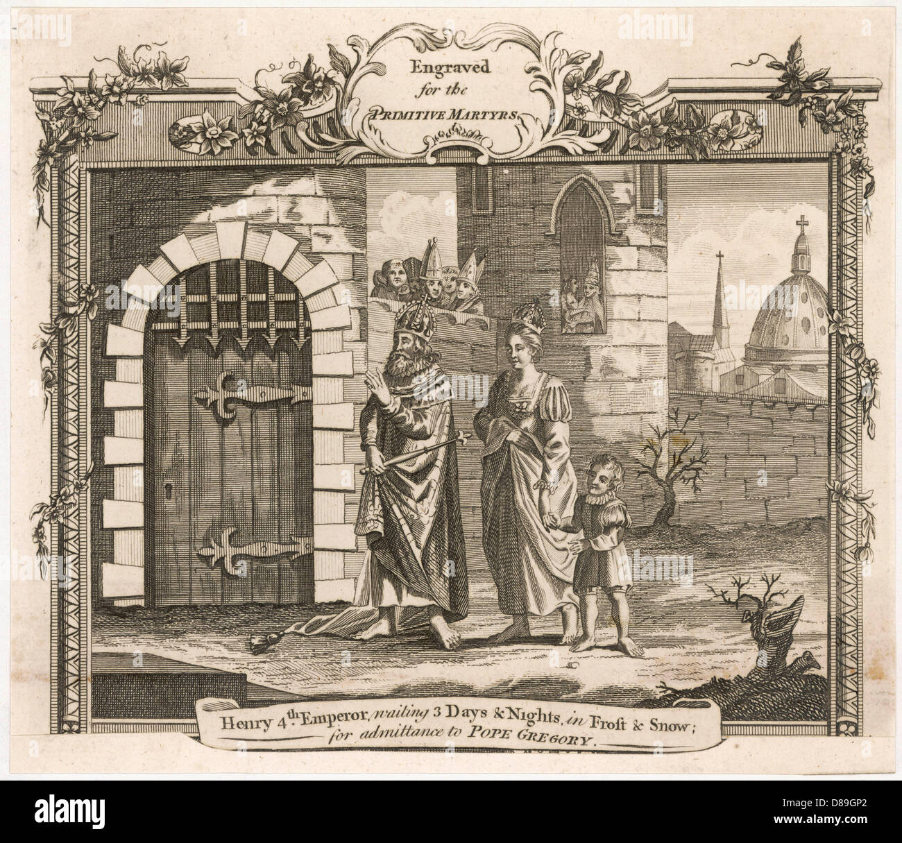 HEINRICH IV À CANOSSA Banque D'Images