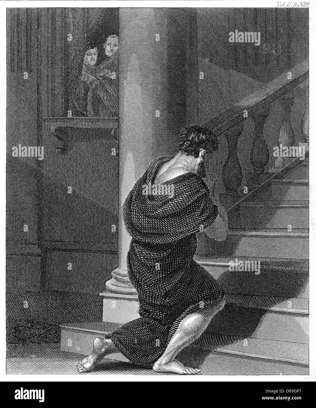 HEINRICH IV À CANOSSA Banque D'Images