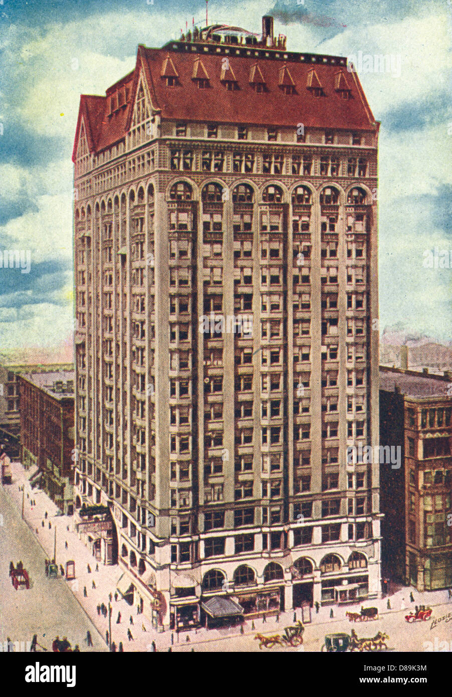 TEMPLE MAÇONNIQUE DE CHICAGO Banque D'Images