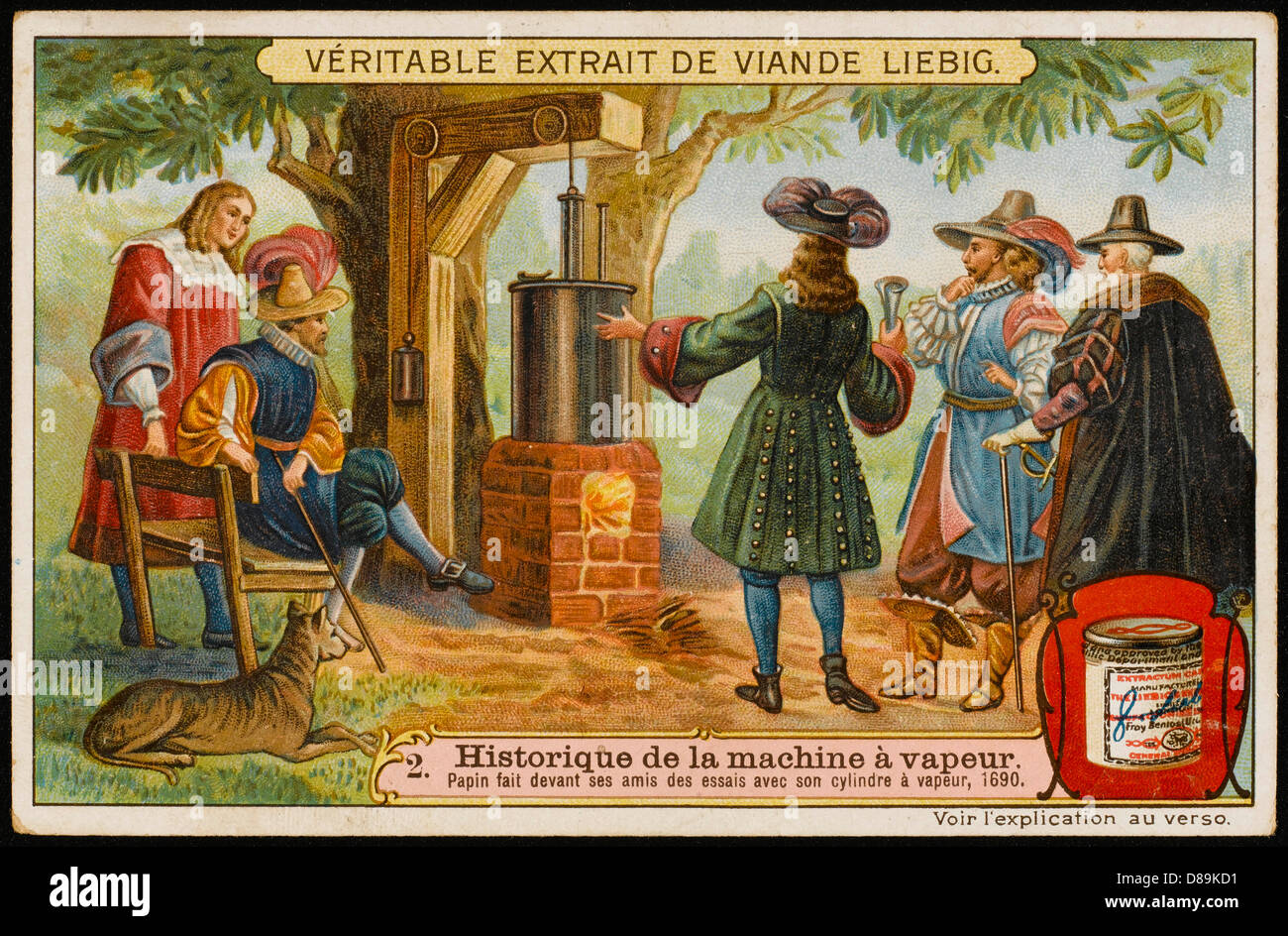 Expériences de Papin Banque D'Images