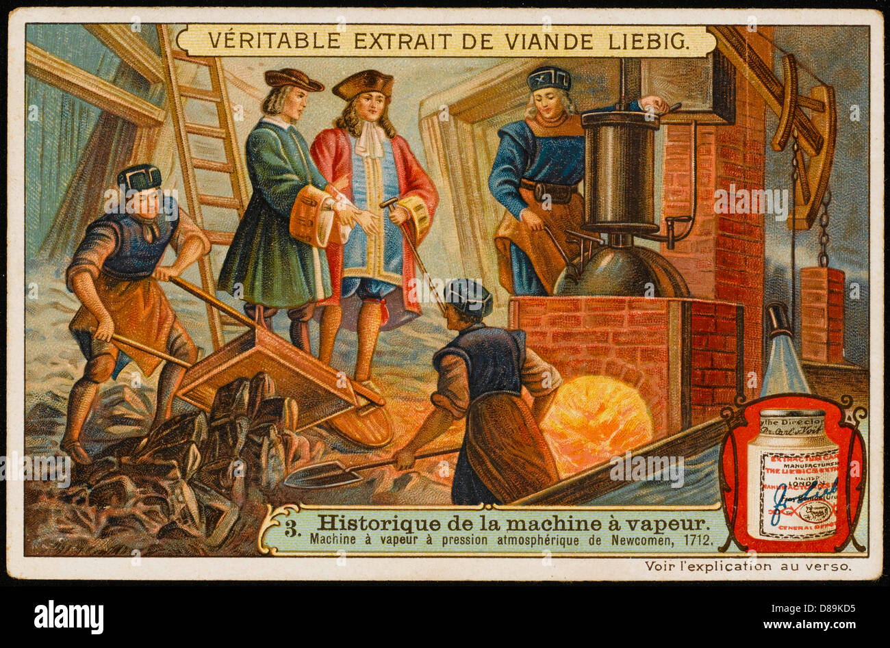 Moteur à vapeur de Newcomen Banque D'Images