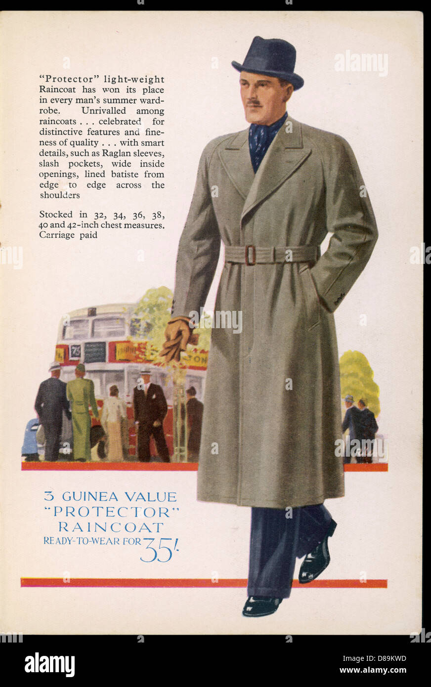 IMPERMÉABLE 1939 Banque D'Images