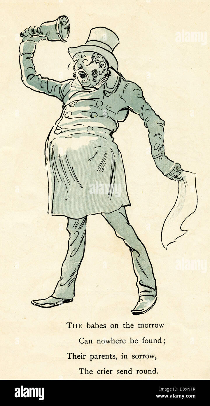 Crieur public Banque D'Images