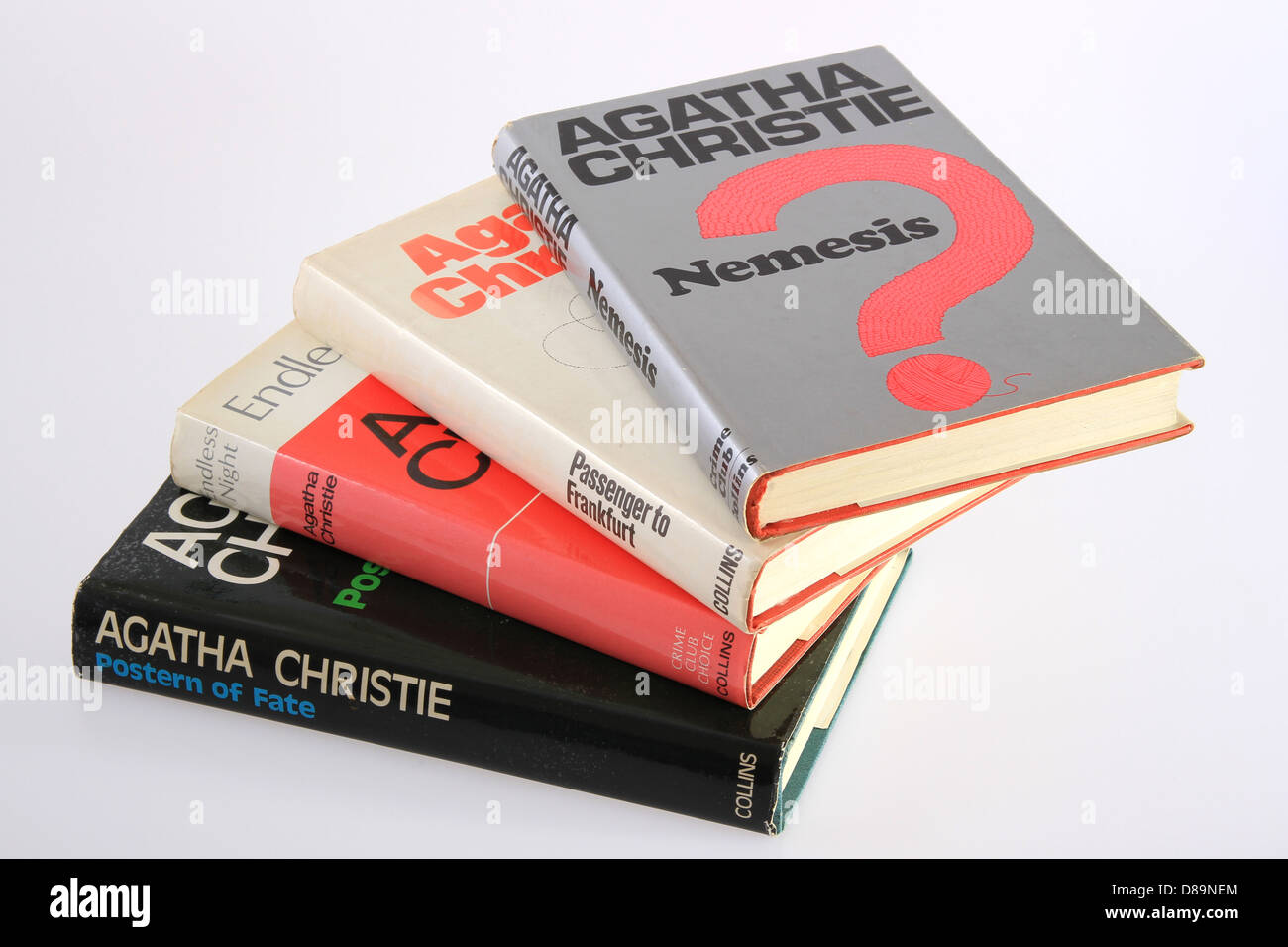 Sélection de romans policiers d'Agatha Christie. Banque D'Images