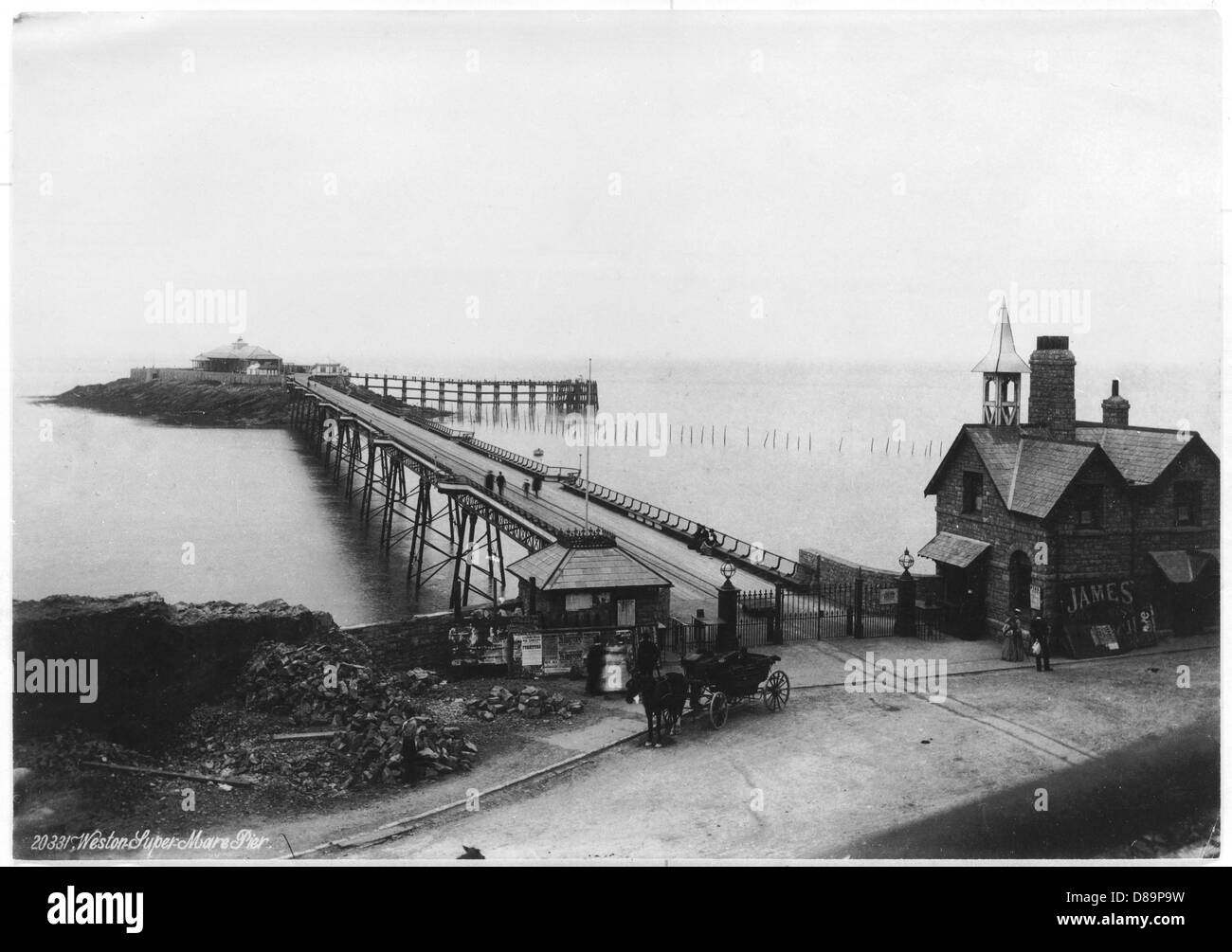 WESTON-SUPER-MARE - 1888 Banque D'Images