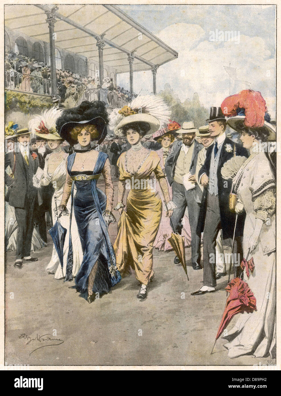 Robe scandaleuse 1908 Banque D'Images