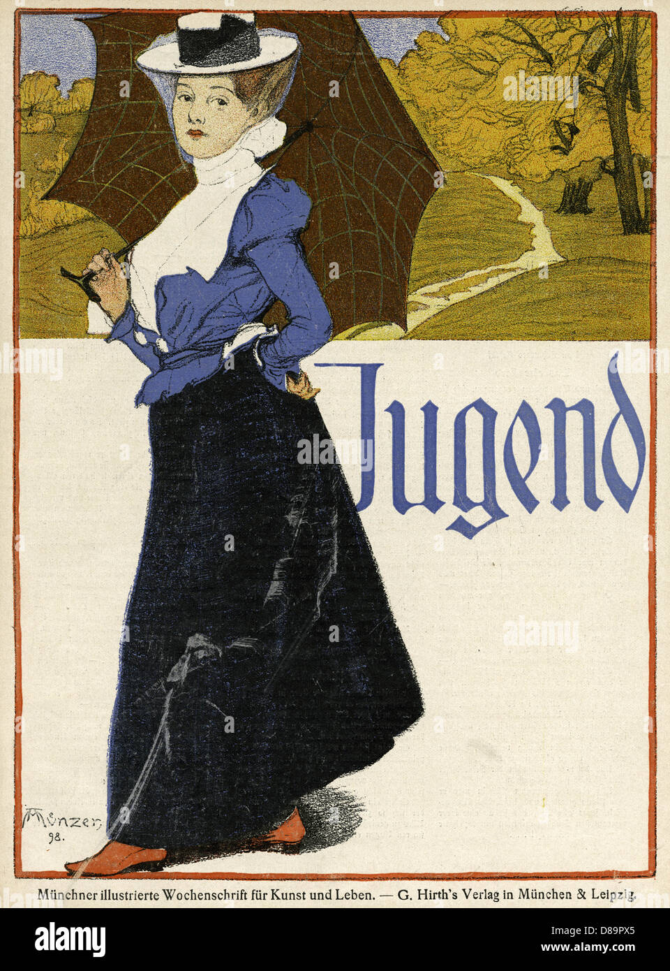 Femme habilement habillée 1898 Banque D'Images