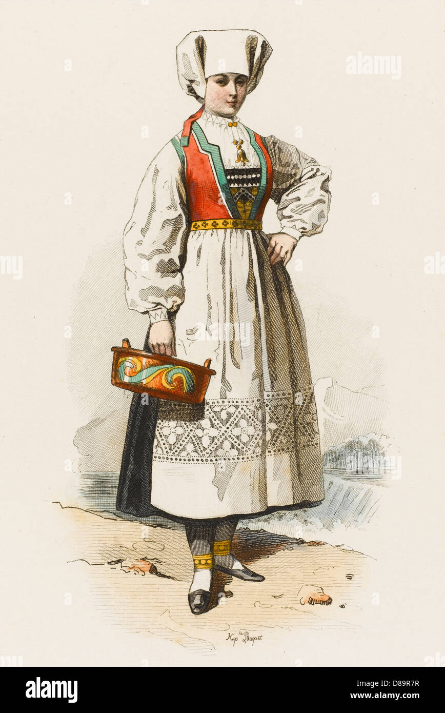 FEMME NORVÉGIENNE Banque D'Images FEMME NORVÉGIENNE Banque D'Images