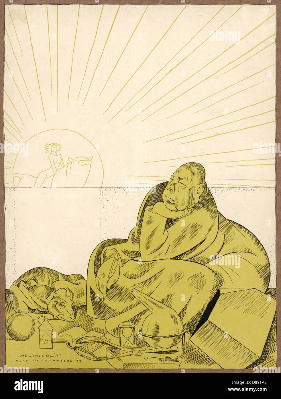 COMMENTAIRE SUR SPRENGLER Banque D'Images