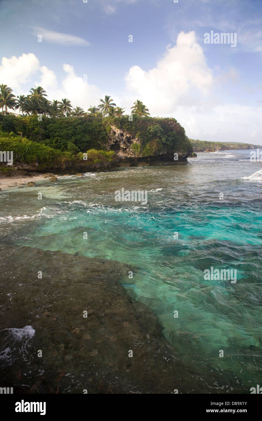 Alofi côte, Niue, île du Pacifique Sud. Banque D'Images
