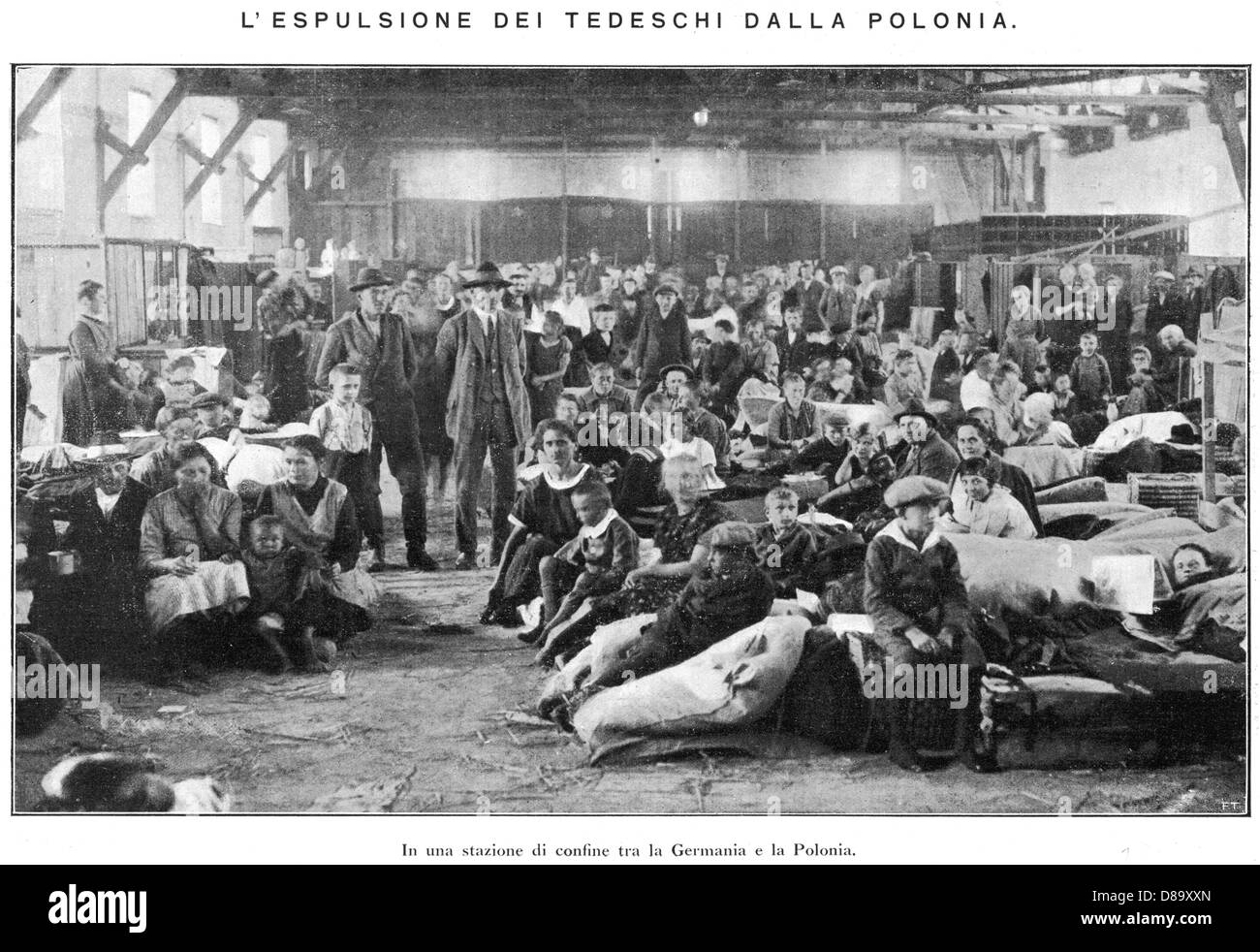 ALLEMANDS EXPULSÉS Banque D'Images