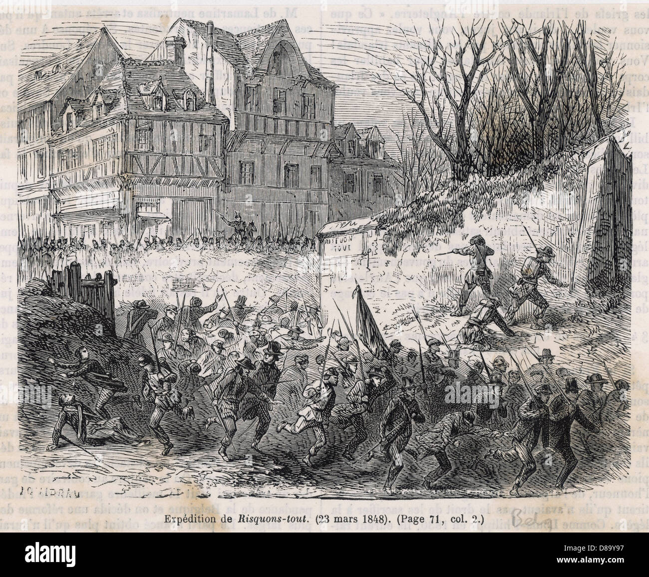 AFFAIRE RISQUONS-TOUT Banque D'Images