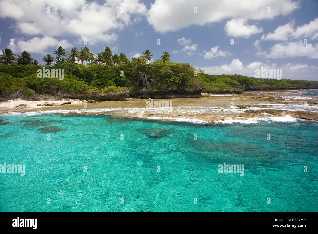 Côte de Alofi, Niue, île du Pacifique Sud. Banque D'Images