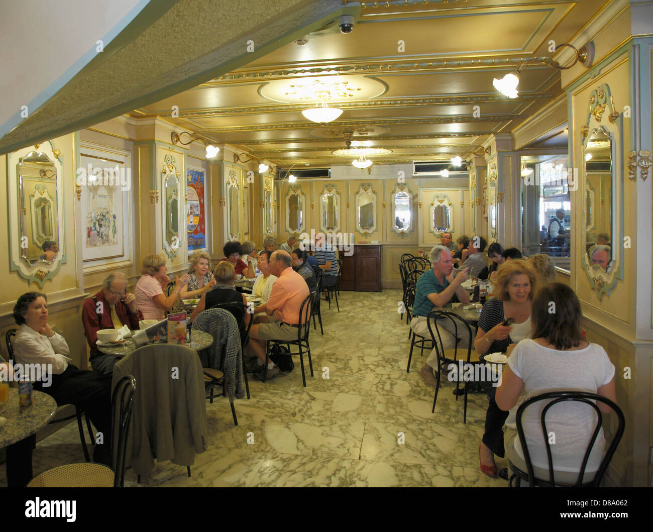 Malte, La Valette, Cafe, personnes, Codina, Banque D'Images