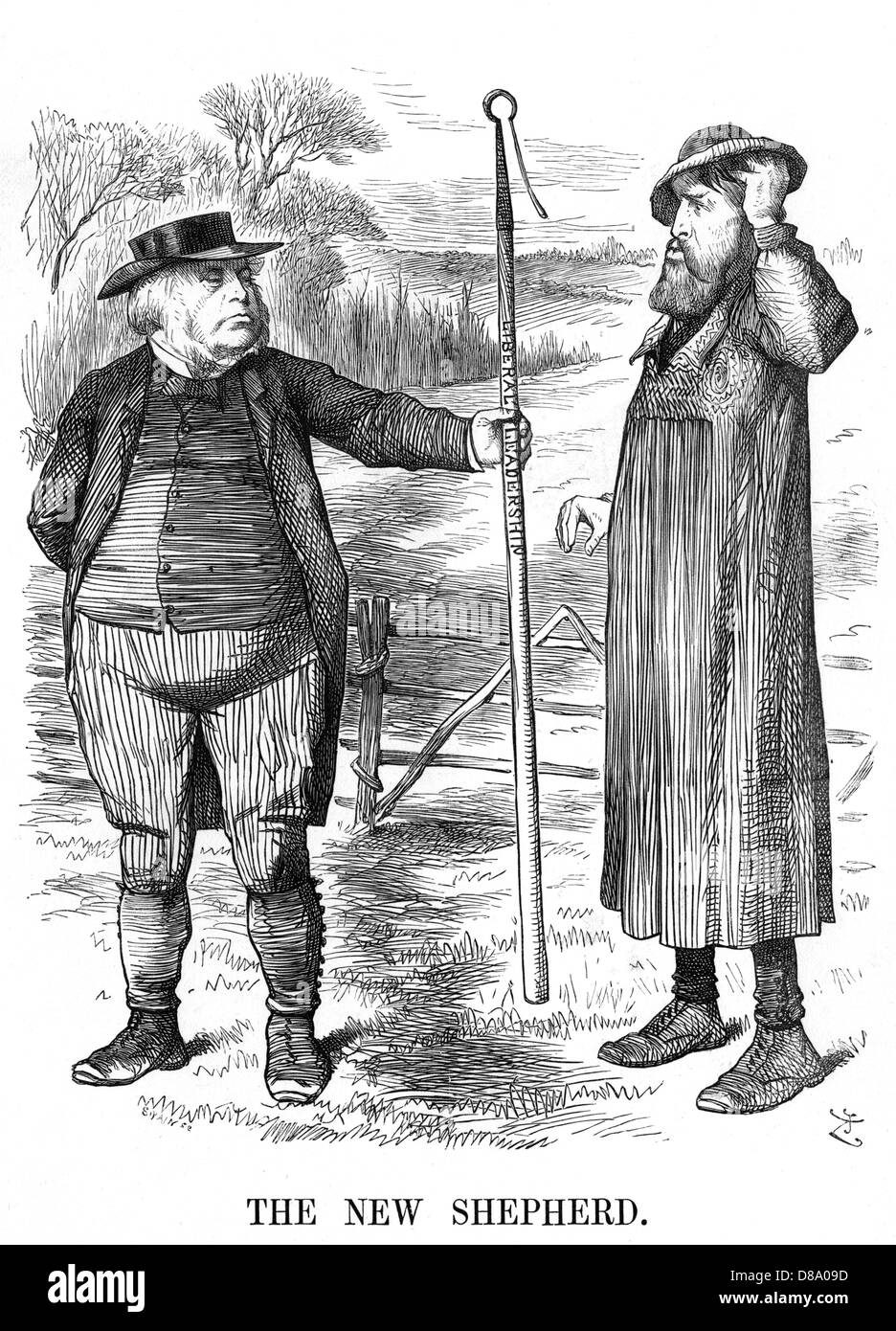 Caricature, le nouveau Berger (Harrington) Banque D'Images