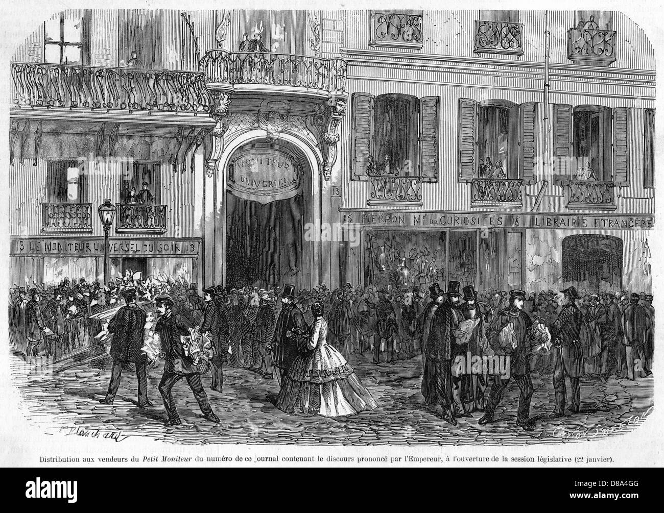 Le discours de Napoléon III a rapporté Banque D'Images