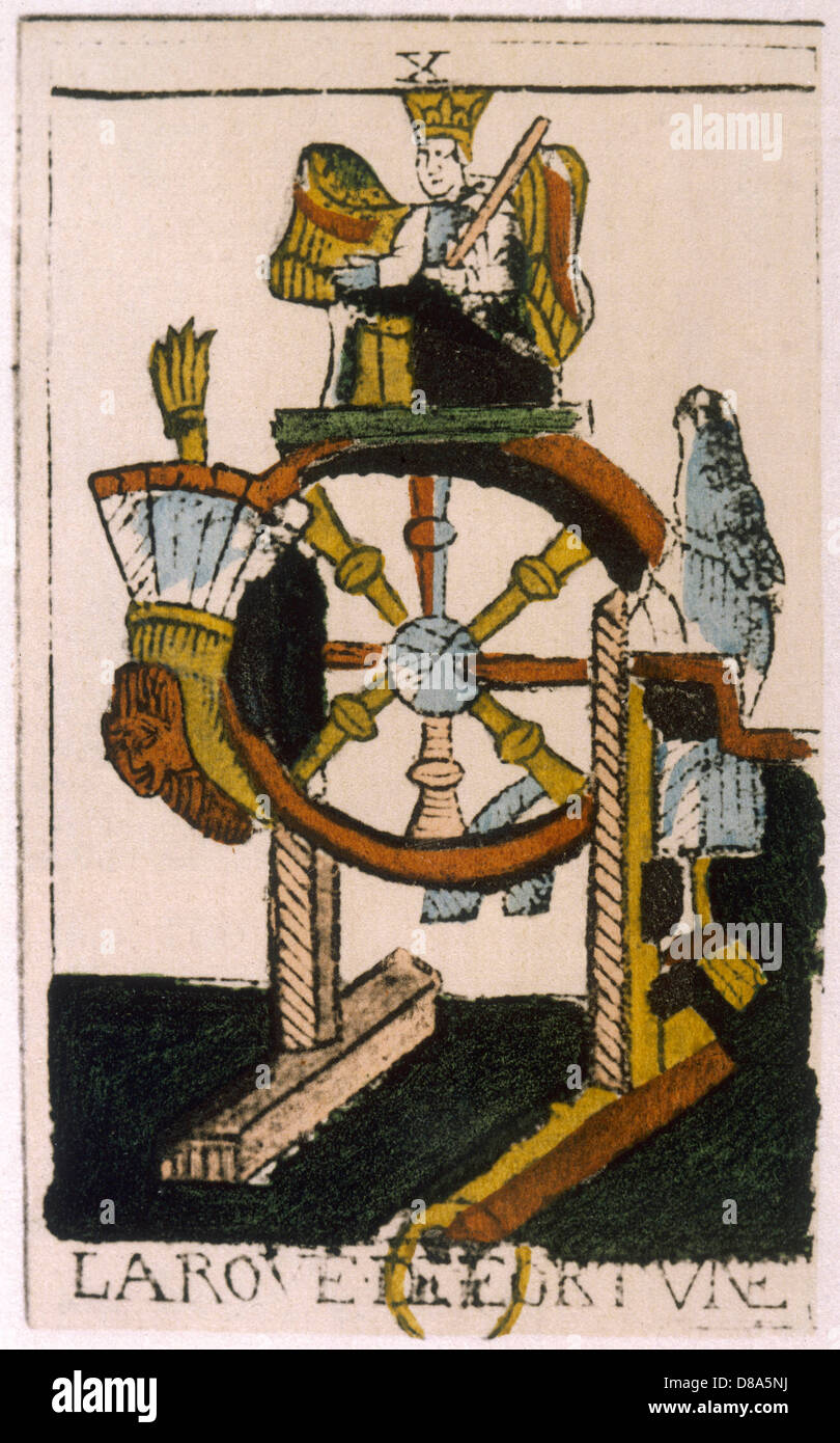 La Roue De Fortune Tarot Combinaison Carte de tarot la roue de la fortune Banque de photographies et d'images à  haute résolution - Alamy