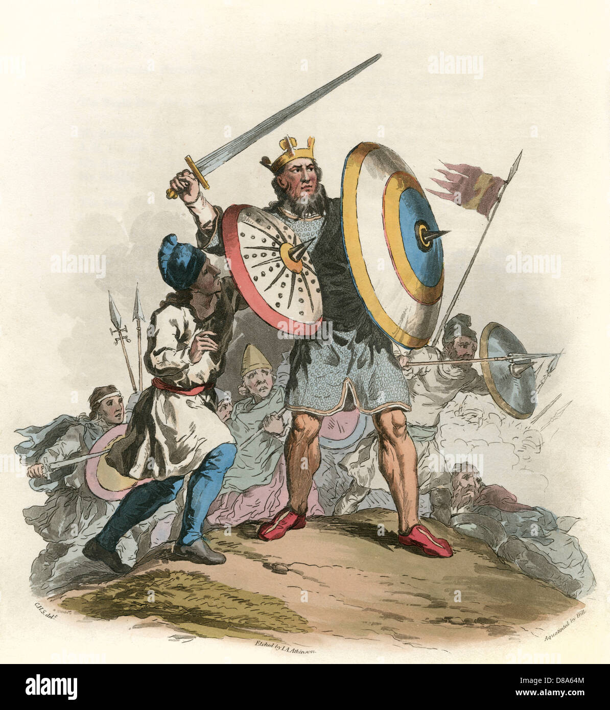 Roi anglo-saxon Banque D'Images