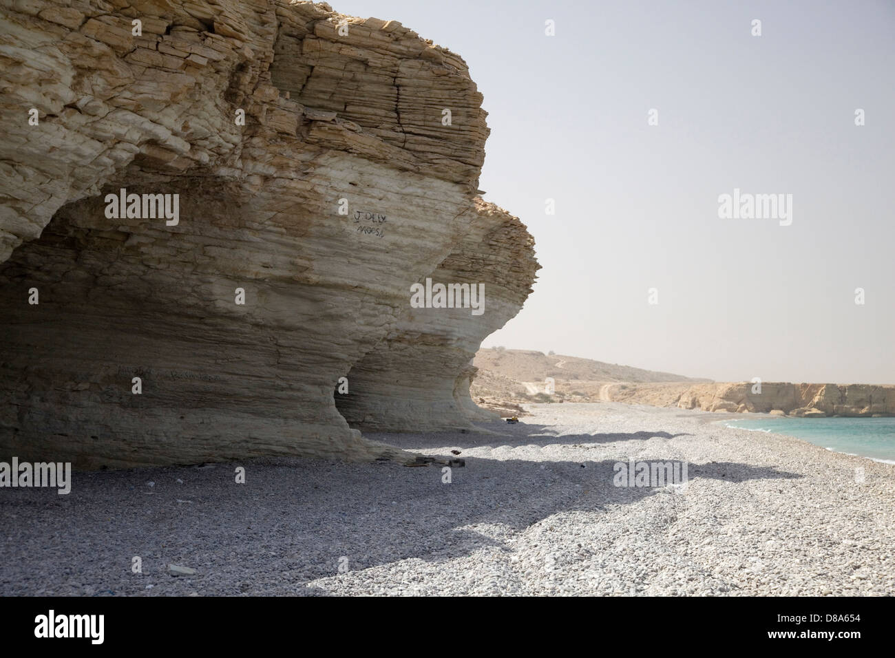 Plage Mughsayl, Oman. Banque D'Images