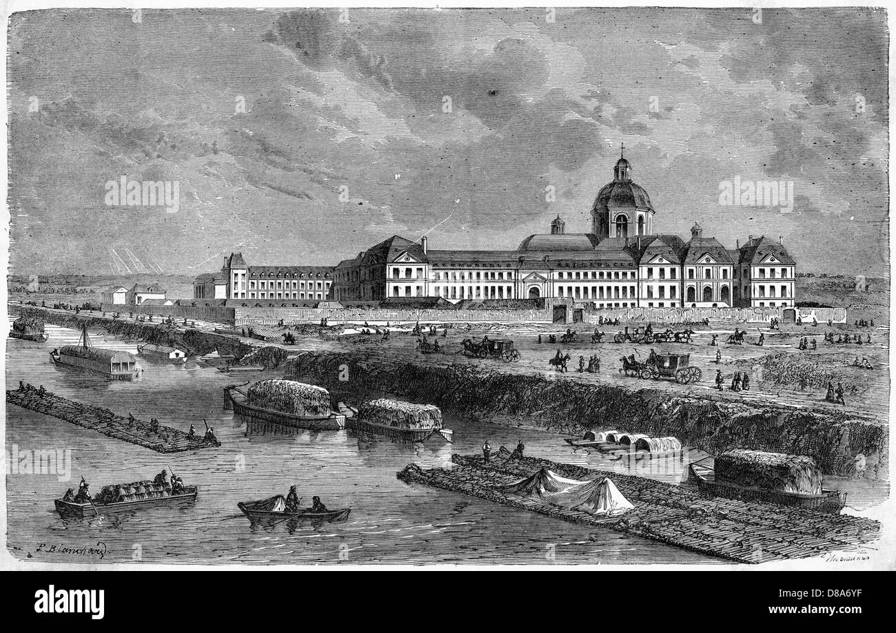 Salpetriere Paris Banque D'Images