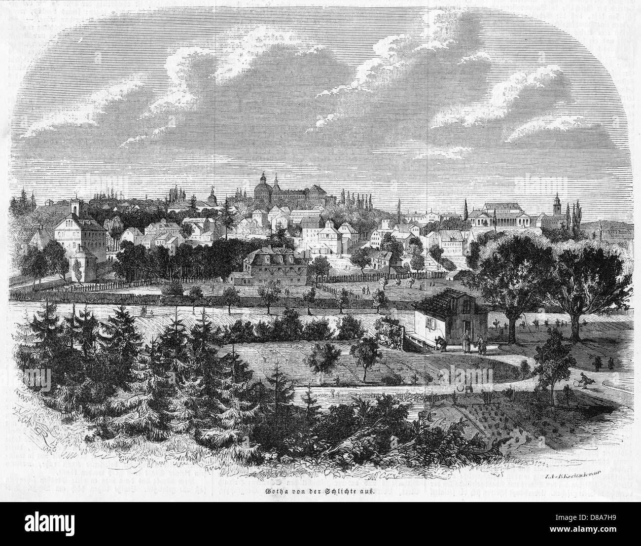 GOTHA ALLEMAGNE Banque D'Images