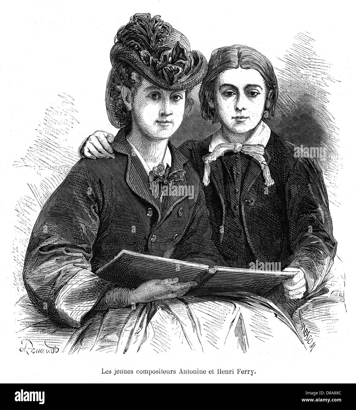 FERRY HENRI ET ANTONINE Banque D'Images